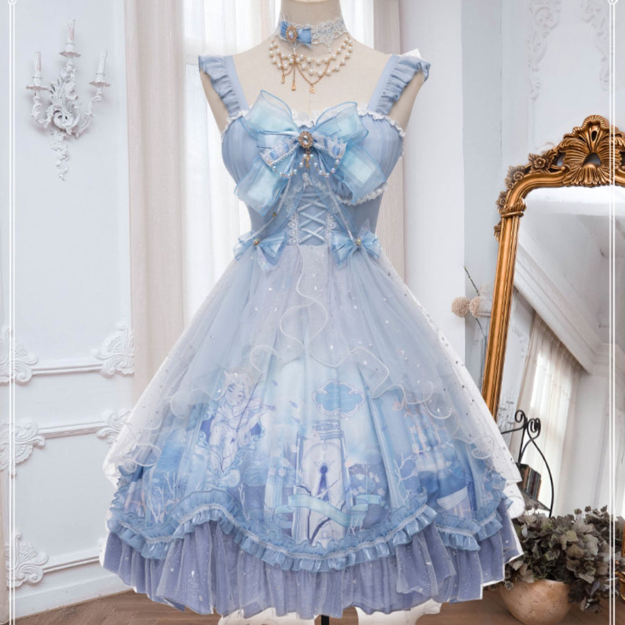 Sweet Lolita Princess Long-medium Jumper Skirt Sets