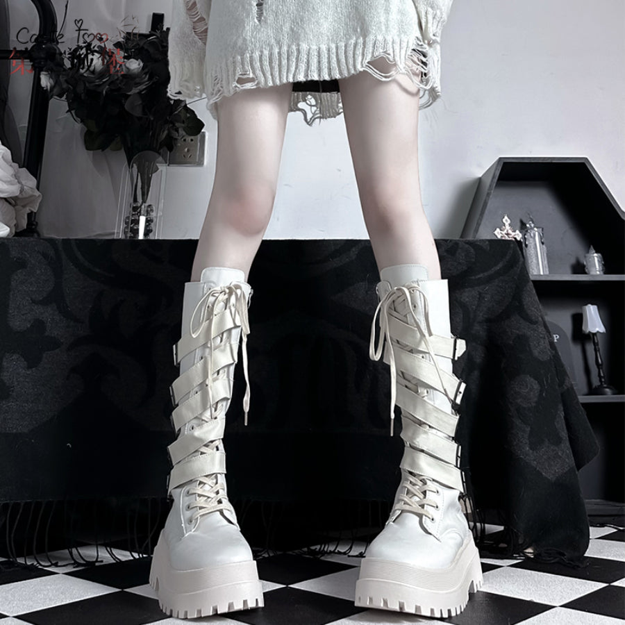 Gothic Thick-soled Long Boots S22523