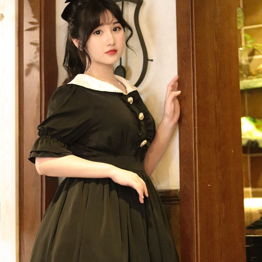 Elegant and Vintage Lolita Slim Dress