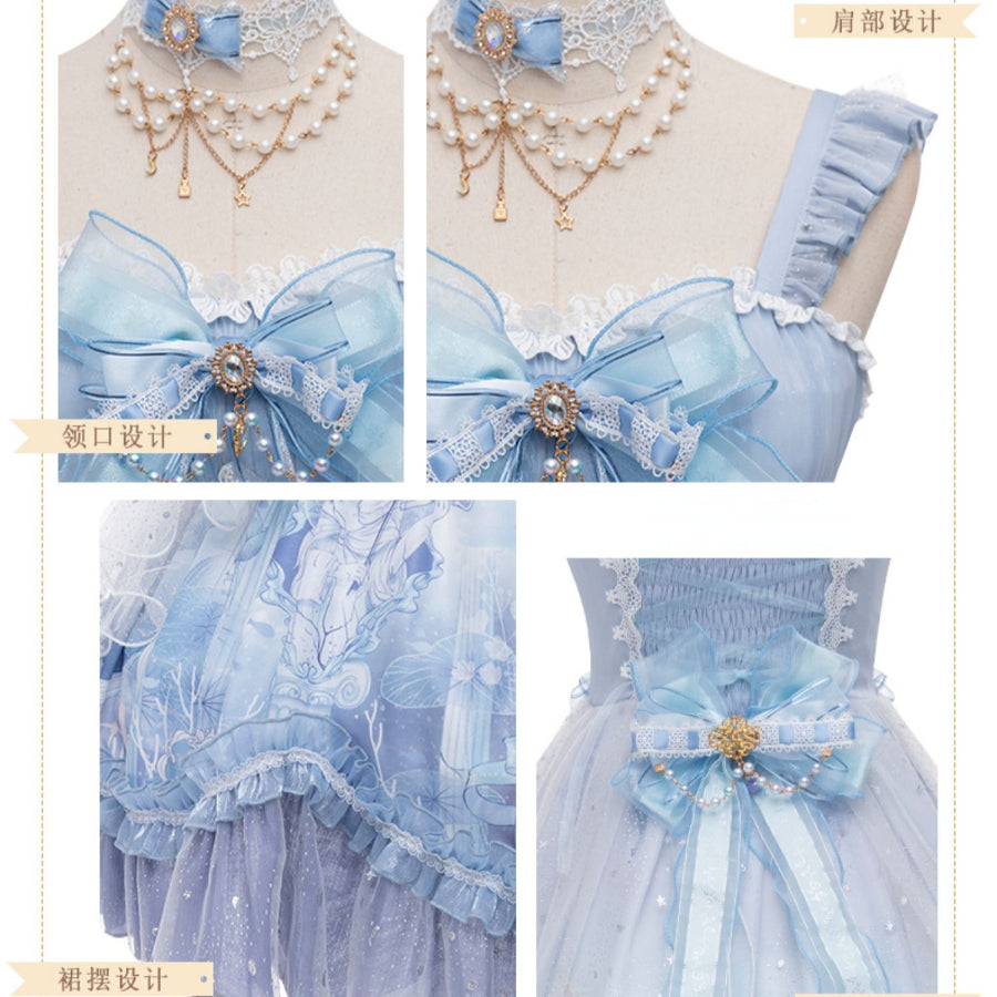 Sweet Lolita Princess Long-medium Jumper Skirt Sets