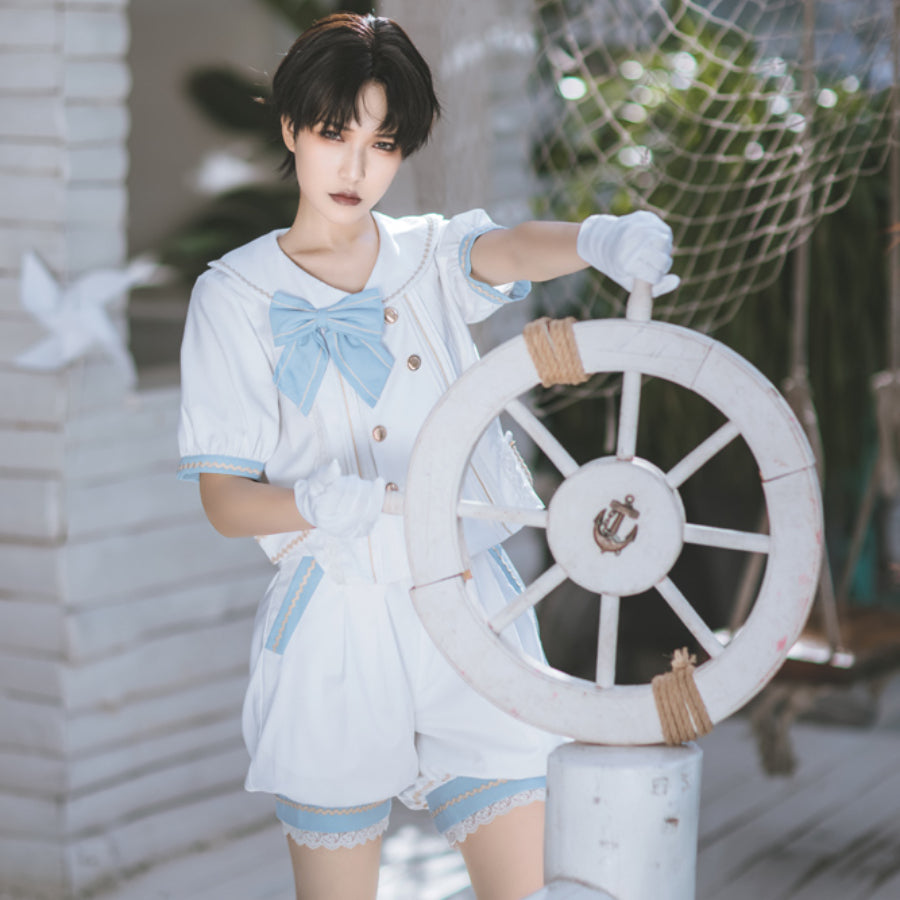 Shota Neutral Prince Lolita Top Two Piece Set