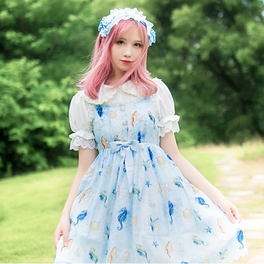 Spring New Sweet Lolita Short Sleeve Shirt