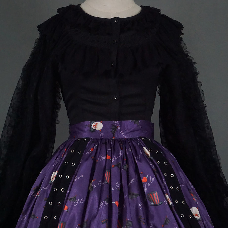 Halloween Gothic Lolita Long Sleeve Shirt S22701