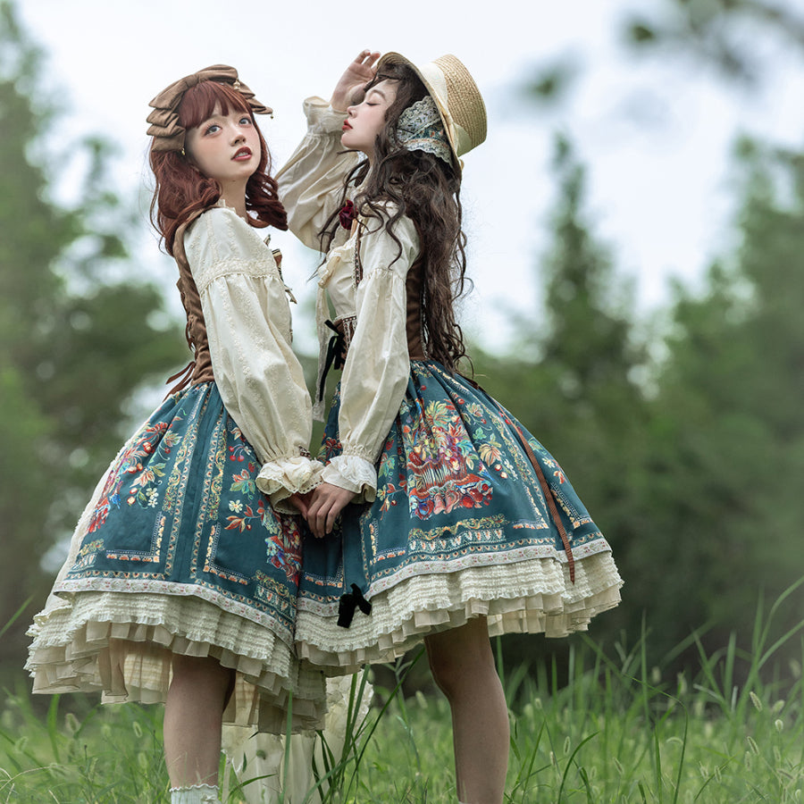 Bavaria Style Elegant Lolita Short Skirt