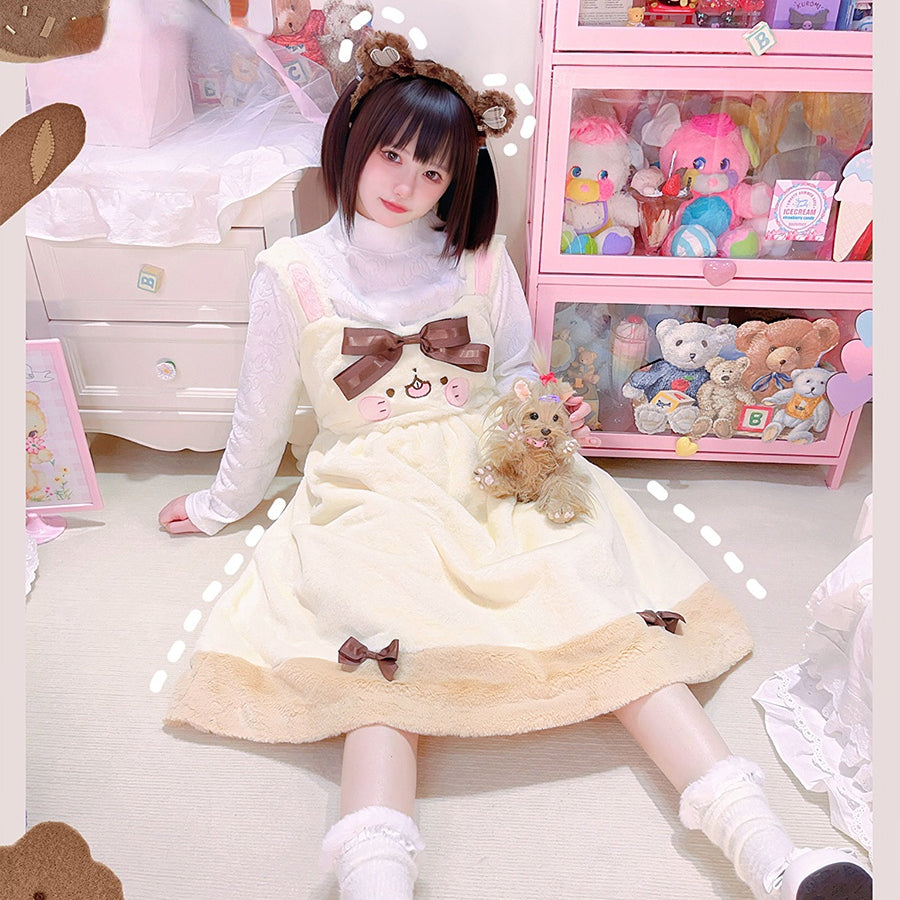 Sweet and Lovely Lolita Woolen Jumper Skirt