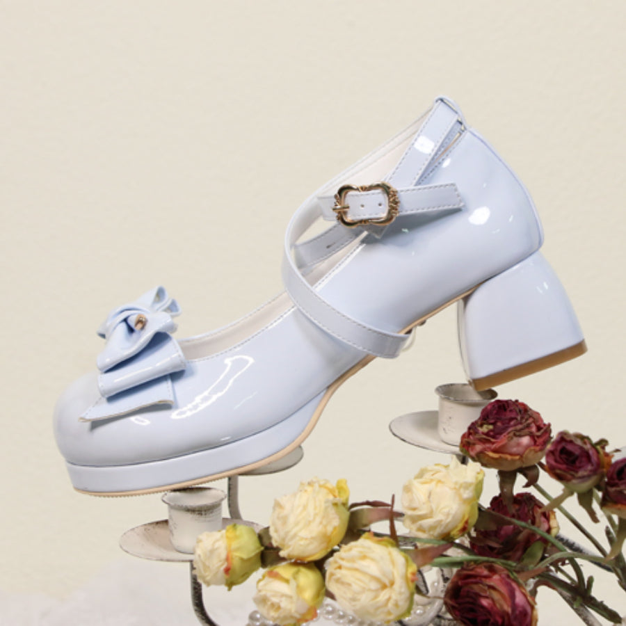 Sweet Round Toe Middle-heeled Lolita Shoes