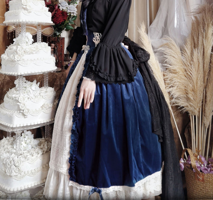 Autumn Winter Elegant Lolita High Waist Skirt