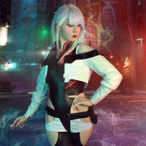 【CLEARANCE】Cyberpunk: Edgerunners Lucy Cosplay Costume C07078