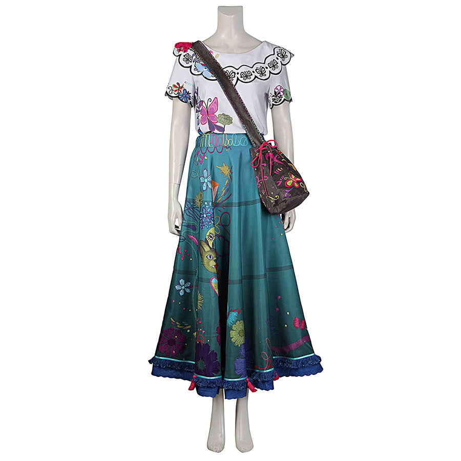 Encanto Dress Fairy Princess Dress Encanto Mirabel Costume Girls Cosplay, M