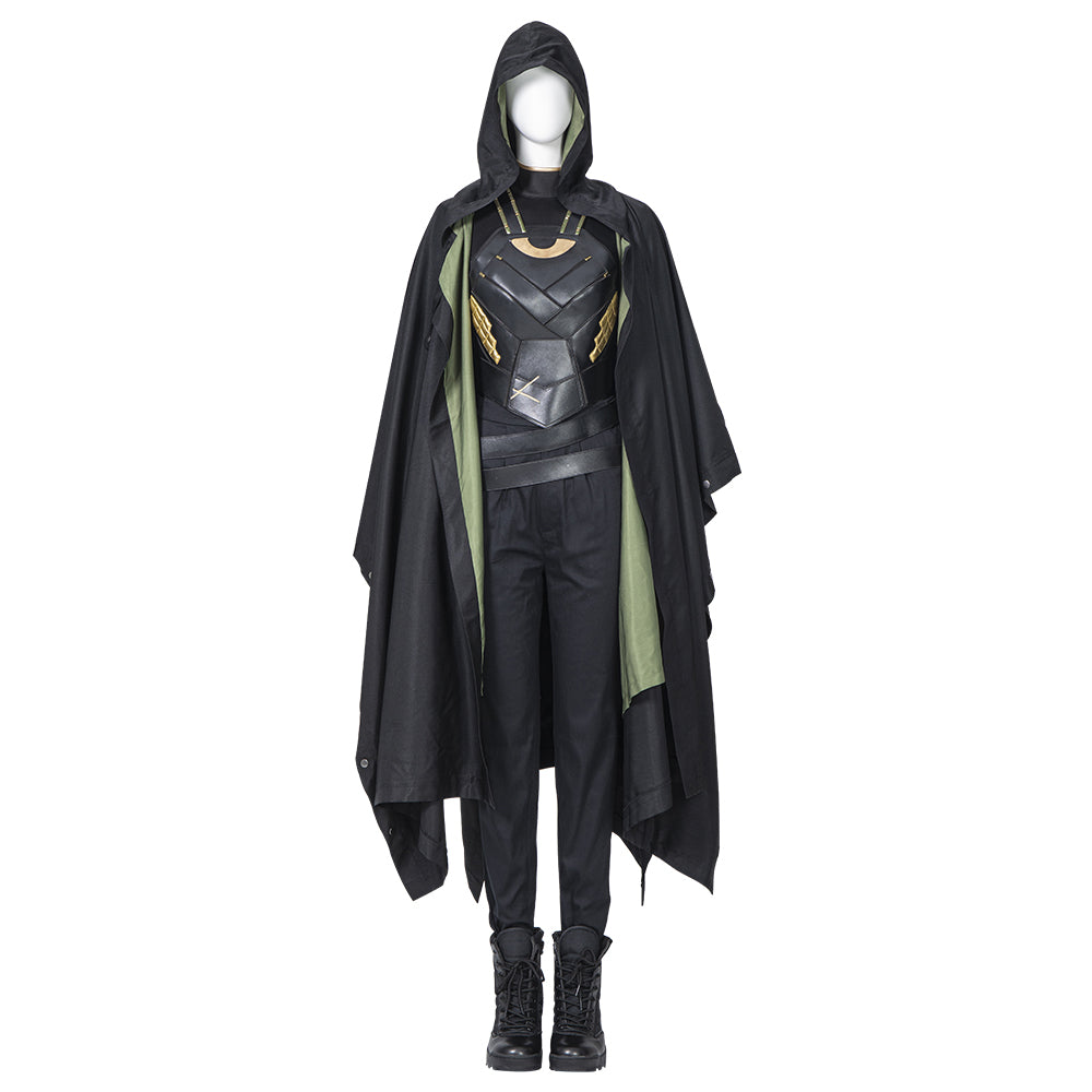 TV Show Loki Sylvie Cosplay Costume Dark Green Version C00654