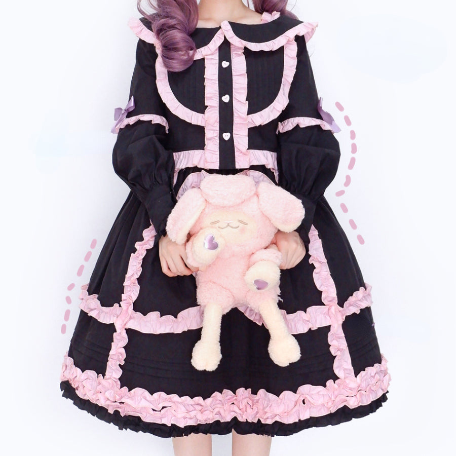 Sweet High Waist Lolita Jumper Skirt Sets