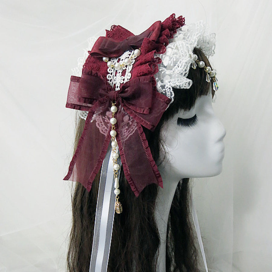 Original Lovely Pearl Lolita Lace Hairband