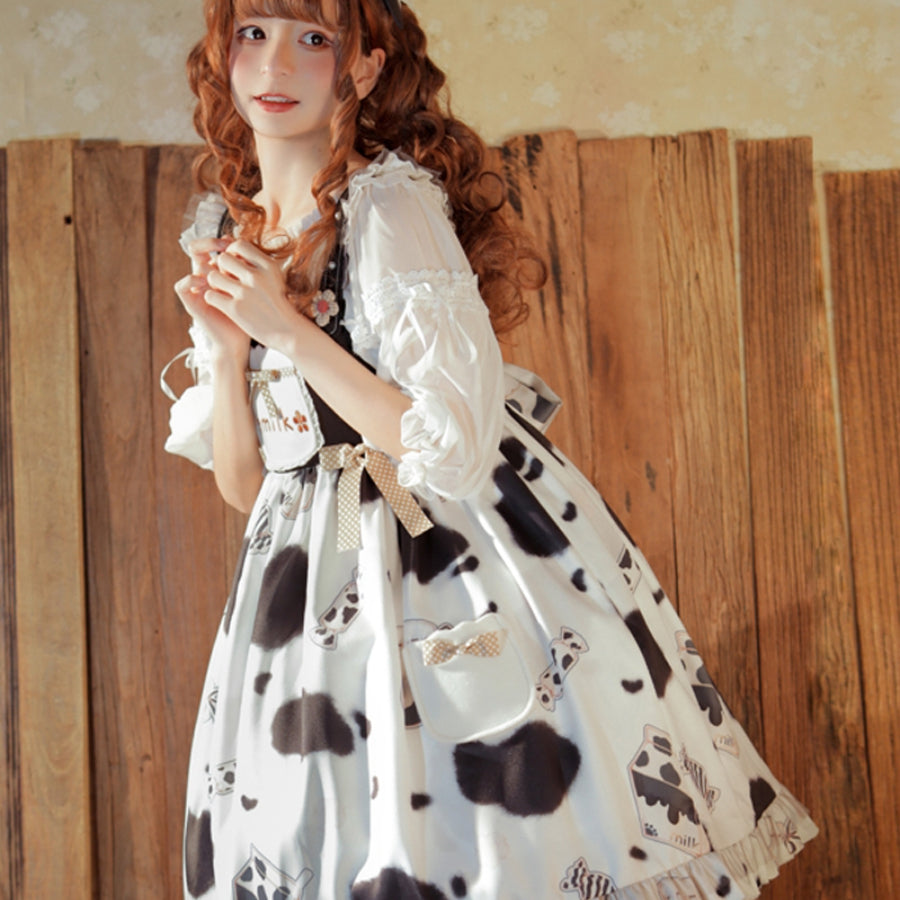 Sweet Caramel Daily Lovely Lolita Jumper Skirt