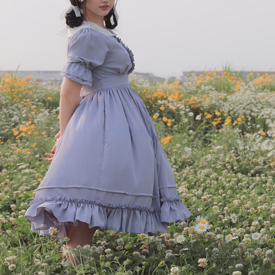 Elegant and Vintage Lolita Slim Dress