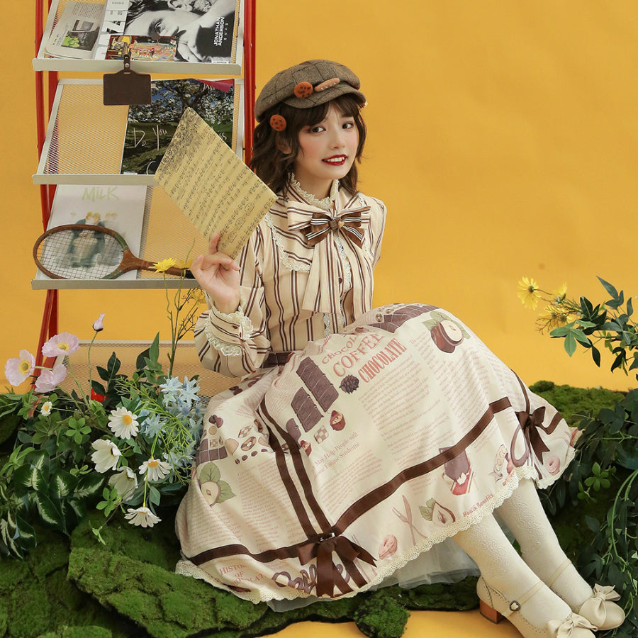 Chocolate Daily Sweet Lolita Medium Skirt