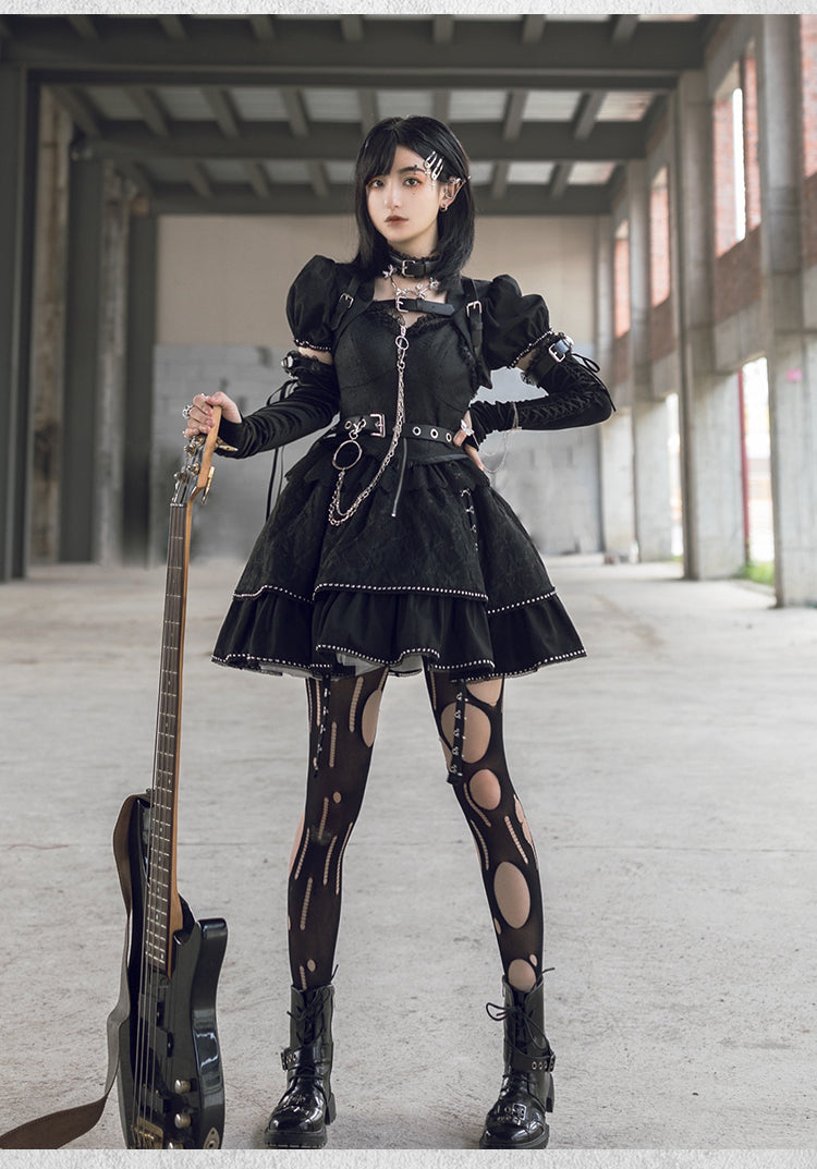 Punk Style Autumn and Winter Cool Lolita Dress S22178