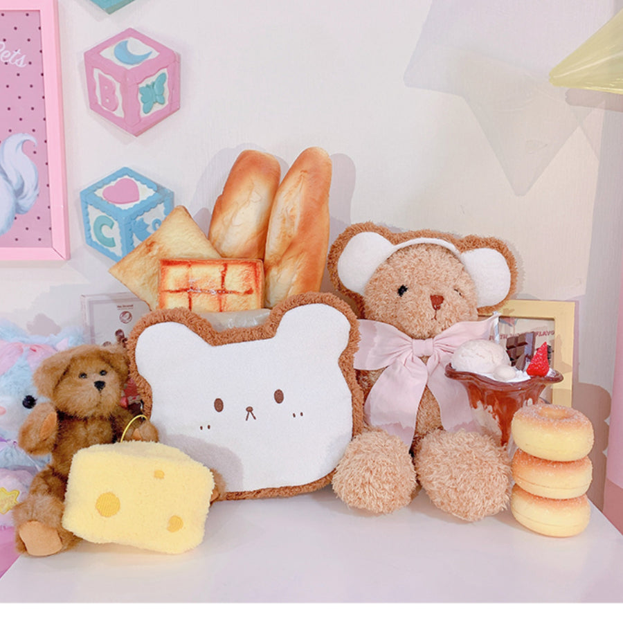 Lolita Cheese and Bear Sliced Bread Bag and Hairband Sets S22556