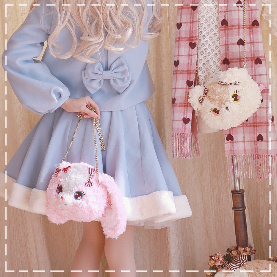 Lovely Lolita Bear and Rabbit Crossbody Bag