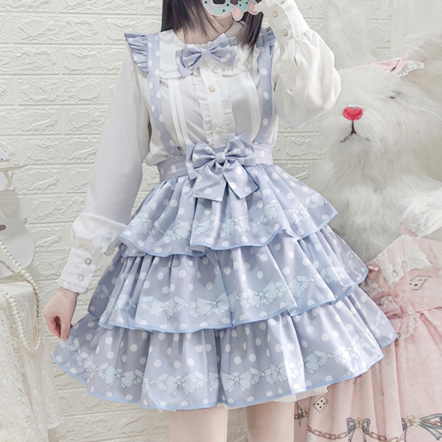 Daily Sweet Dot Lolita Strap Skirt