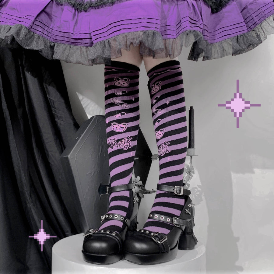 Original Lolita Thick Soled Skull Heel Shoes