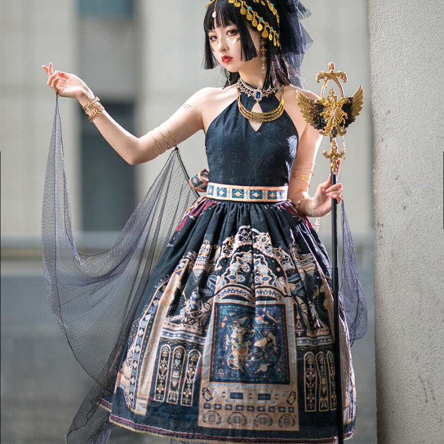 Egypt Style Lolita Backless Neck Dress