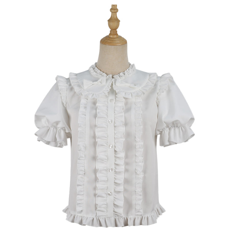 Summer Elegant Lolita Short-sleeved Shirt