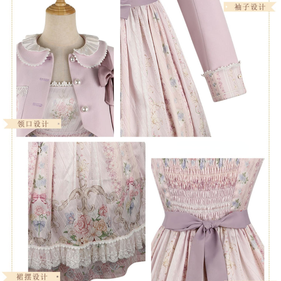 Daily Elegant Lolita A Line Jumper Skirt Sets