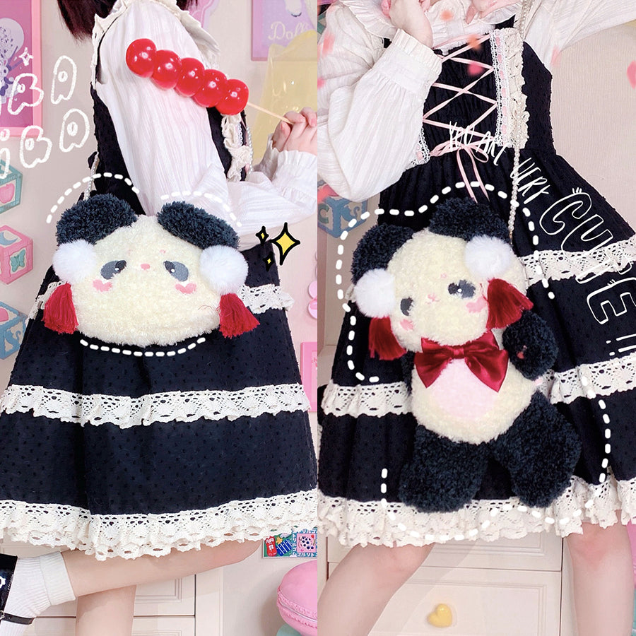 Chinese Lovely Lolita Panda Crossbody Bag