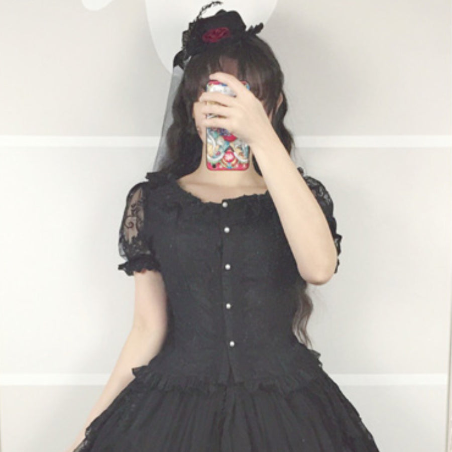 The Poem of Roses Elegant Lolita Short Sleeve Shirt