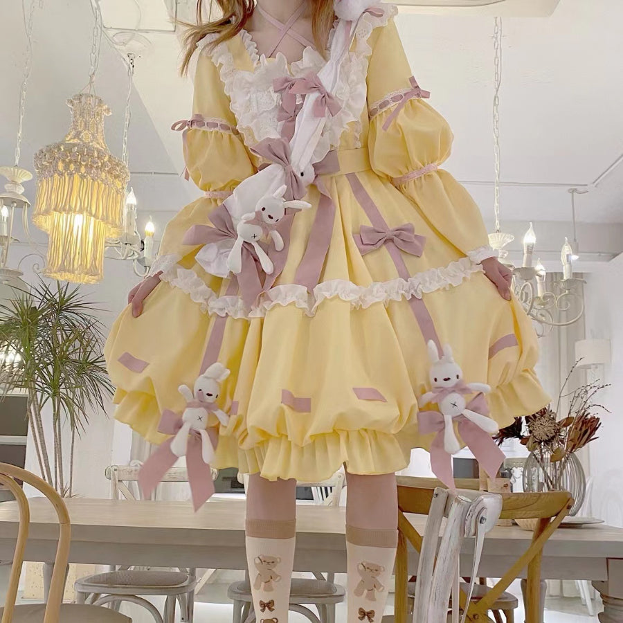 Sweet and Lovely Lolita Long-sleeved Dress