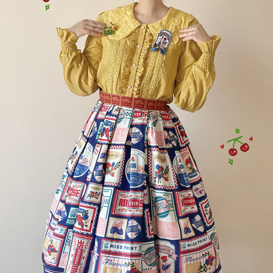 American Style Vintage Daily Lolita Skirt