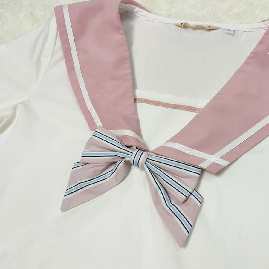 Summer Stripe Sailor Top and Skirt