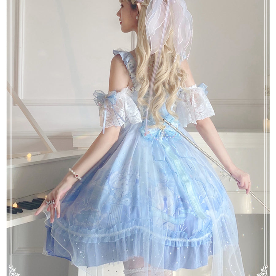 Sweet Lolita Princess Long-medium Jumper Skirt Sets