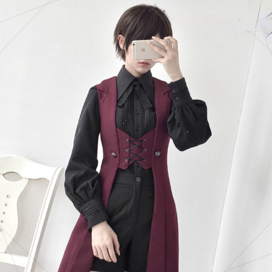 PRE-SALE Medieval Retro Dark Handsome Lolita Long Vest