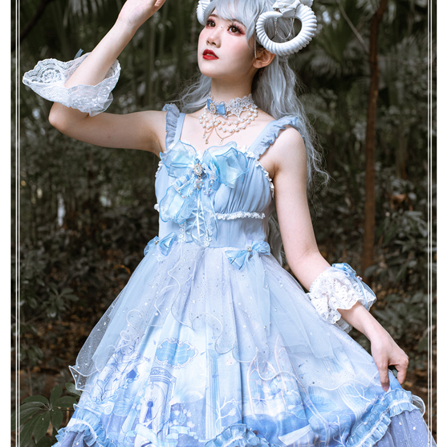 Sweet Lolita Princess Long-medium Jumper Skirt Sets