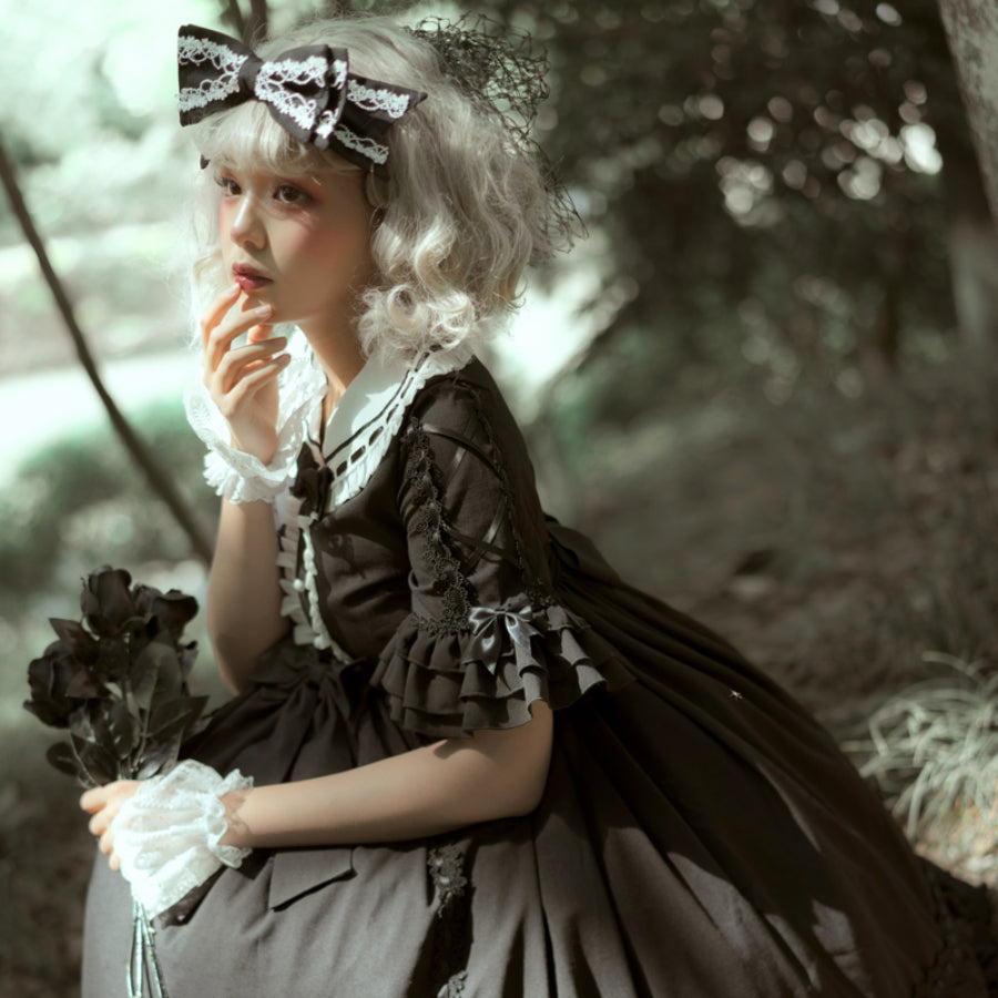 Royal Vintage Gothic Lolita Short Sleeve Dress