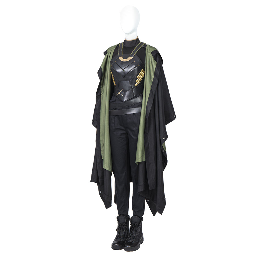 TV Show Loki Sylvie Cosplay Costume Dark Green Version C00654