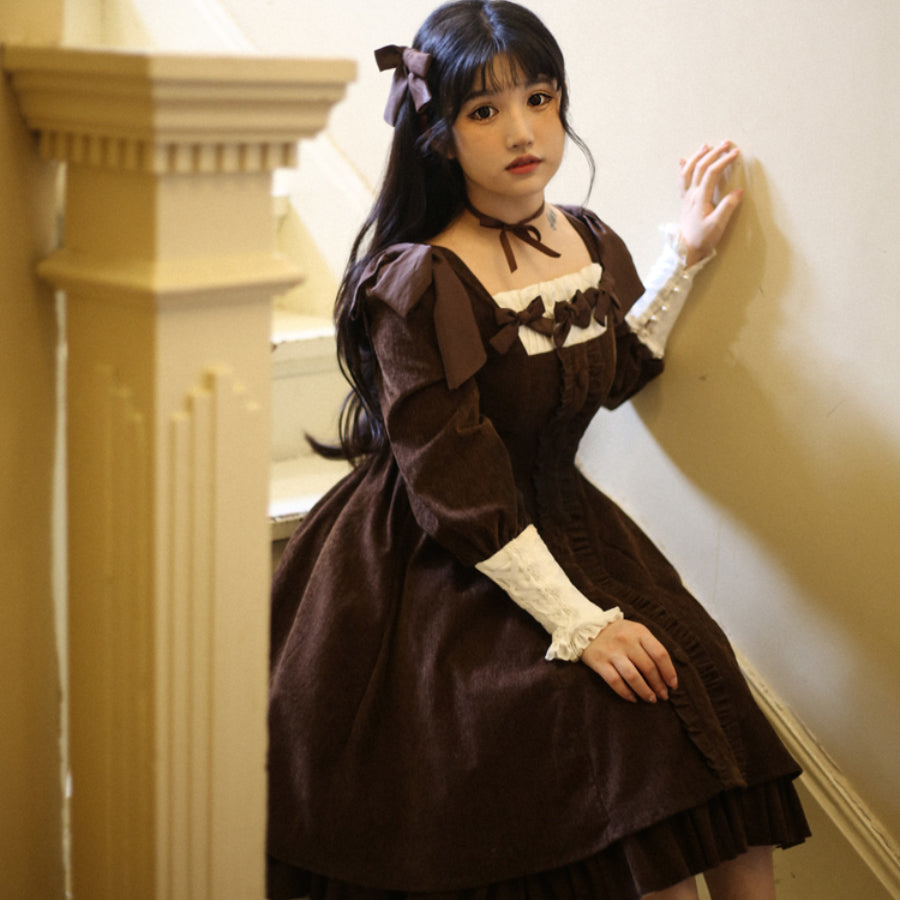 Lovely Elegant Lolita Large Size Slim Dress