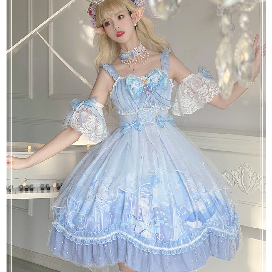 Sweet Lolita Princess Long-medium Jumper Skirt Sets