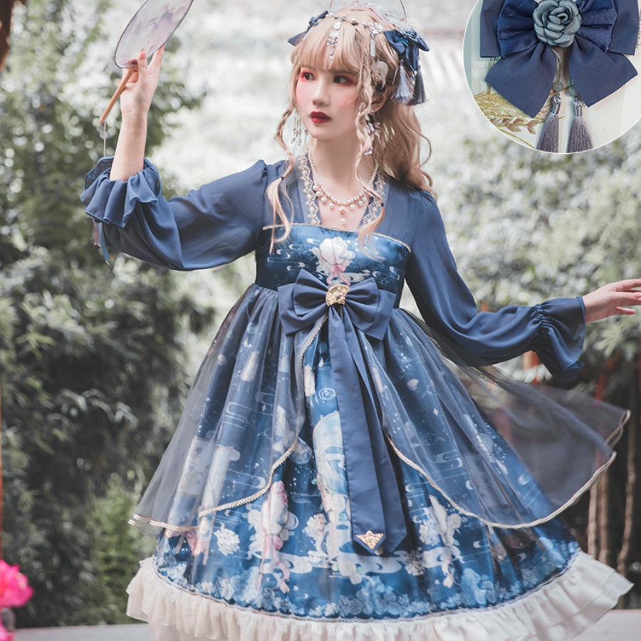 Chinese Style New Year Lolita Long Sleeve Dress