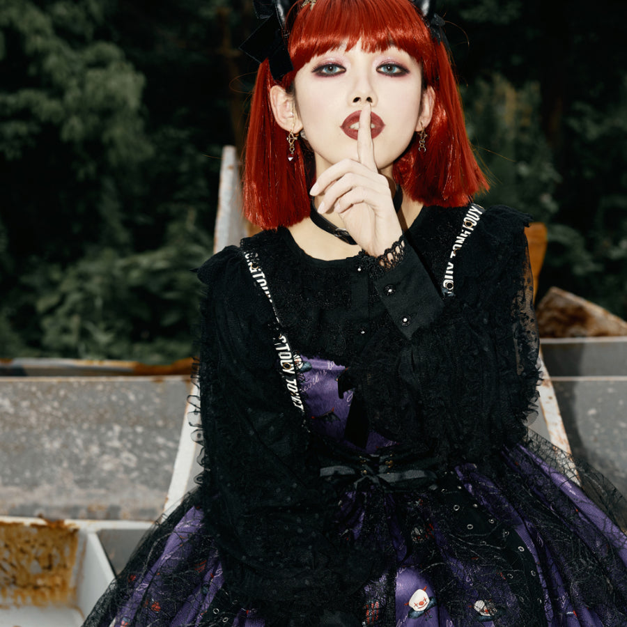 Halloween Gothic Lolita Long Sleeve Shirt S22701