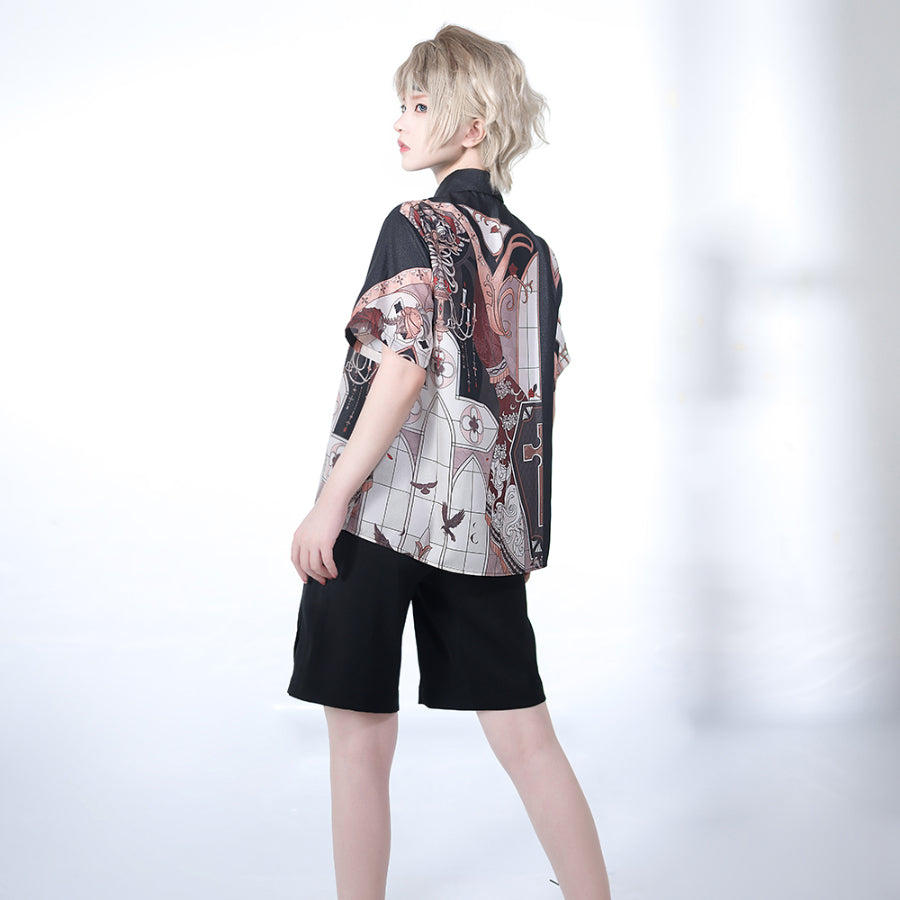 Summer Prince Lolita Printed Loose Short-sleeved Shirt