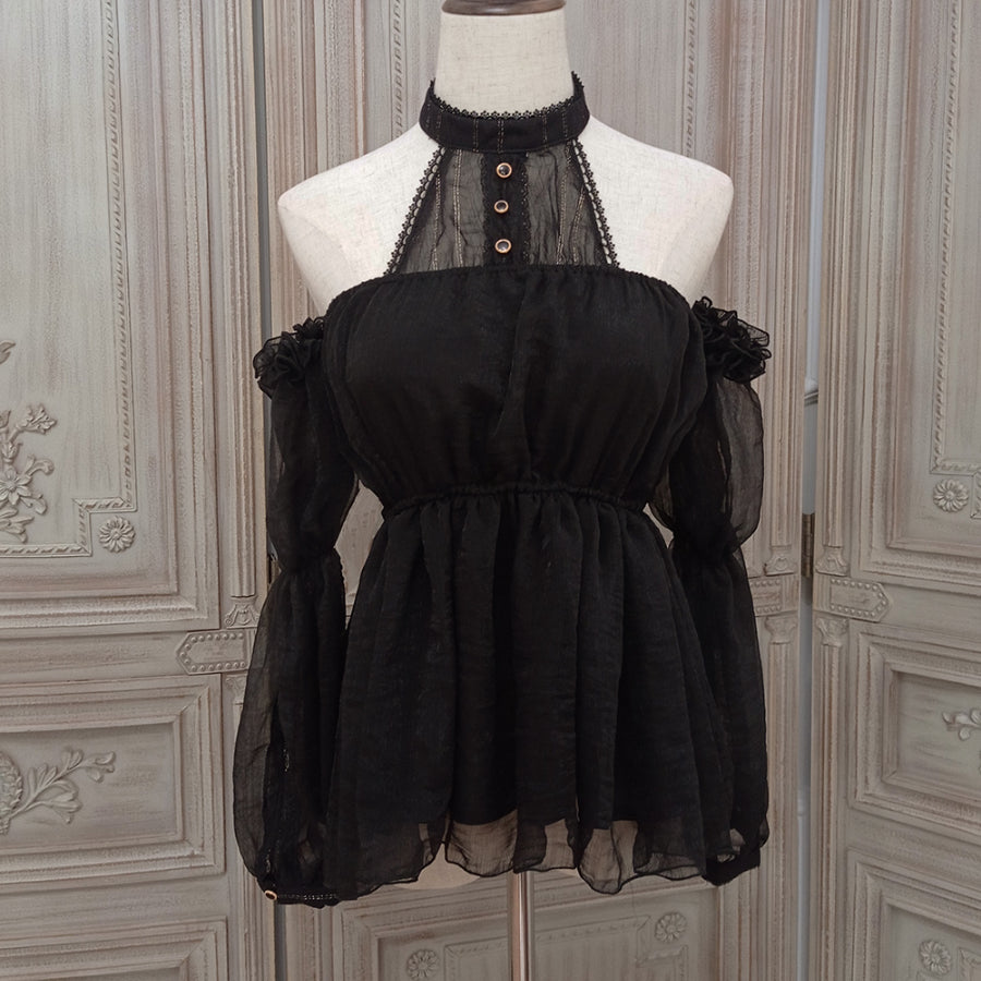 Egypt Style Lolita Thin Neck Shirt