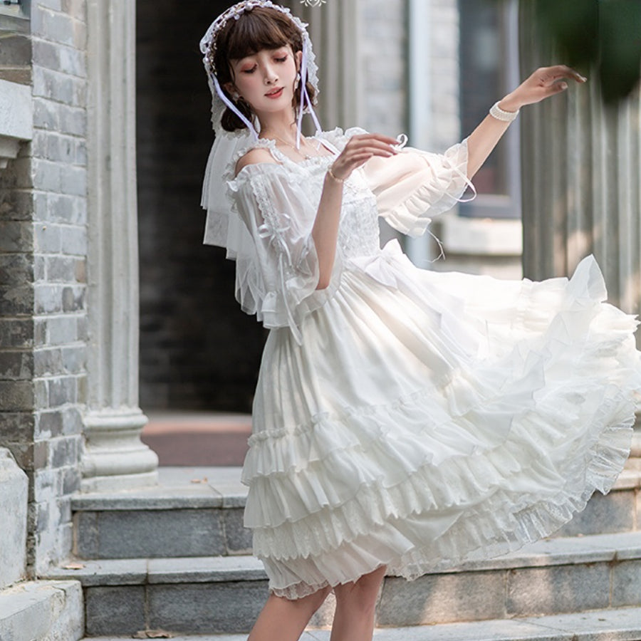 Elegant Lolita High Waist Jumper Skirt