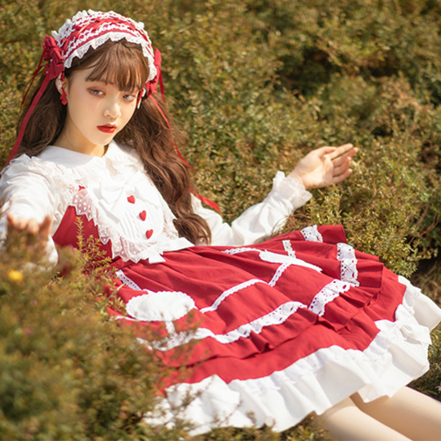 Daily Lovely and Sweet Pudding Lolita Dress - cosfun