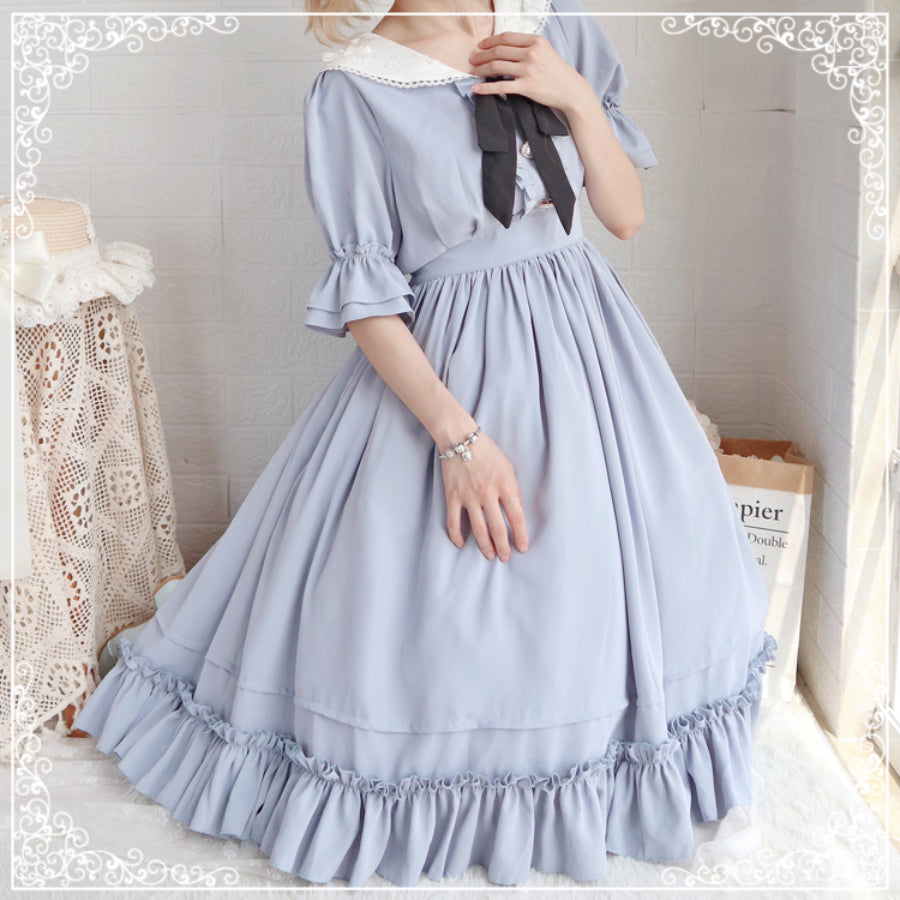 Elegant and Vintage Lolita Slim Dress