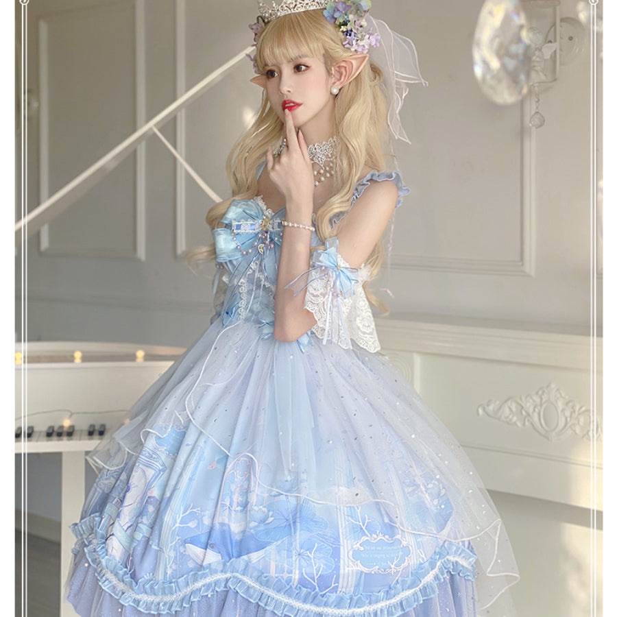 Sweet Lolita Princess Long-medium Jumper Skirt Sets