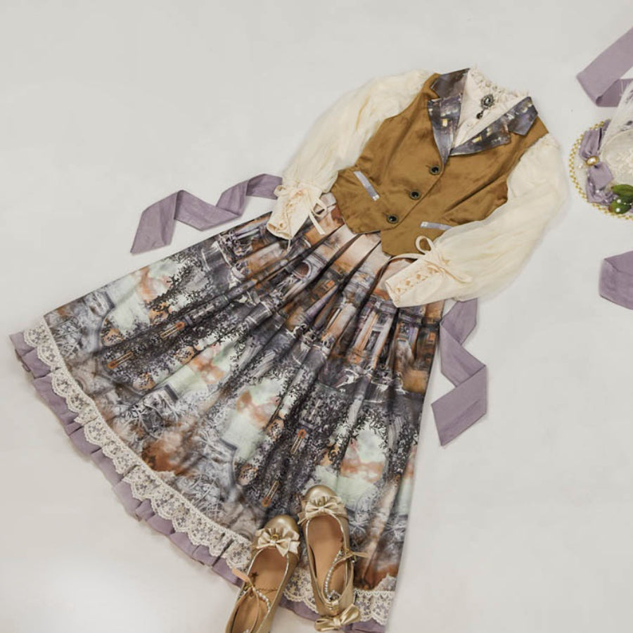 Spring Autumn Elegant Lolita Long Skirt