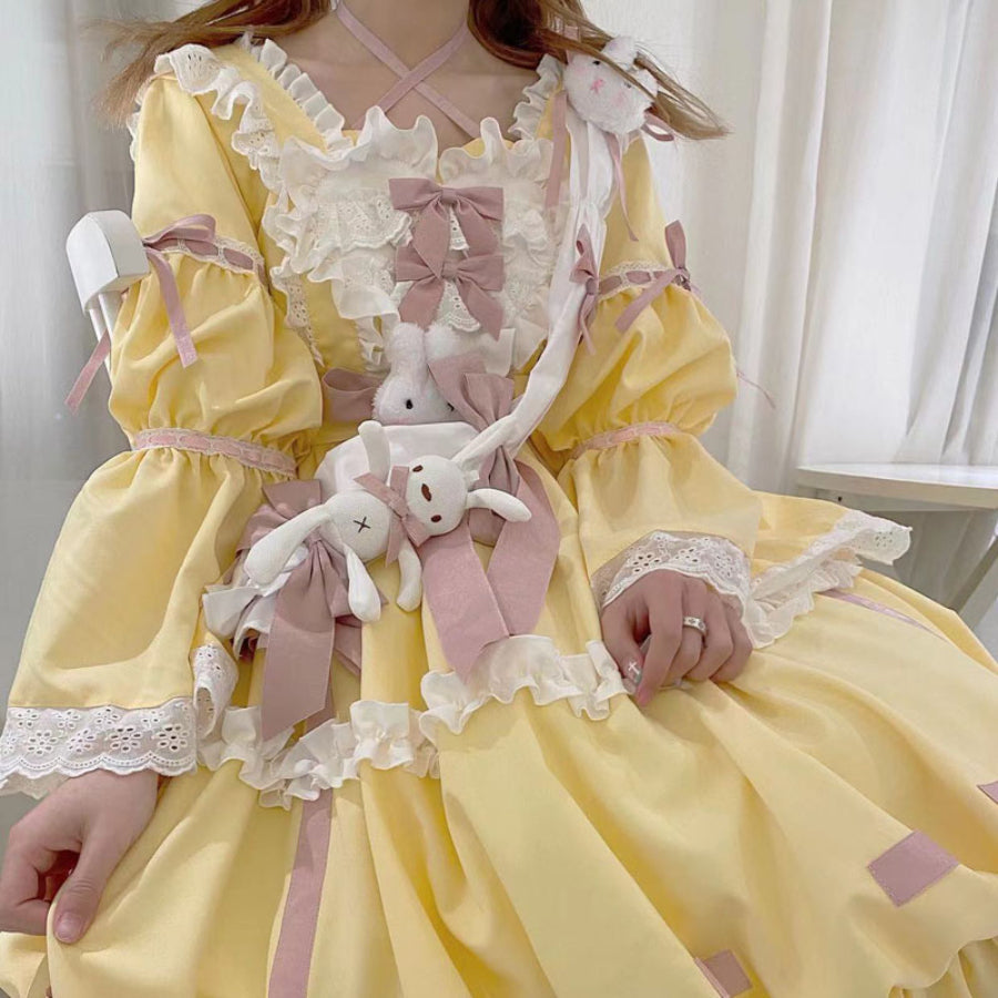 Sweet and Lovely Lolita Long-sleeved Dress