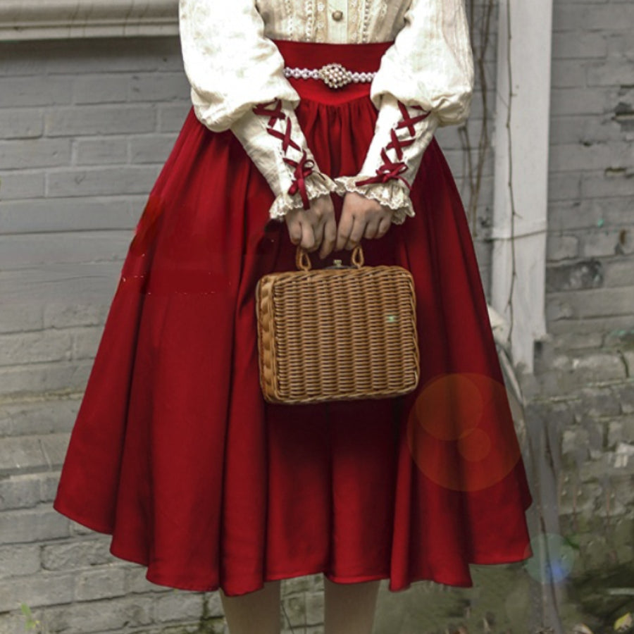 Daily Elegant Vintage Lolita Skirt and Shirt